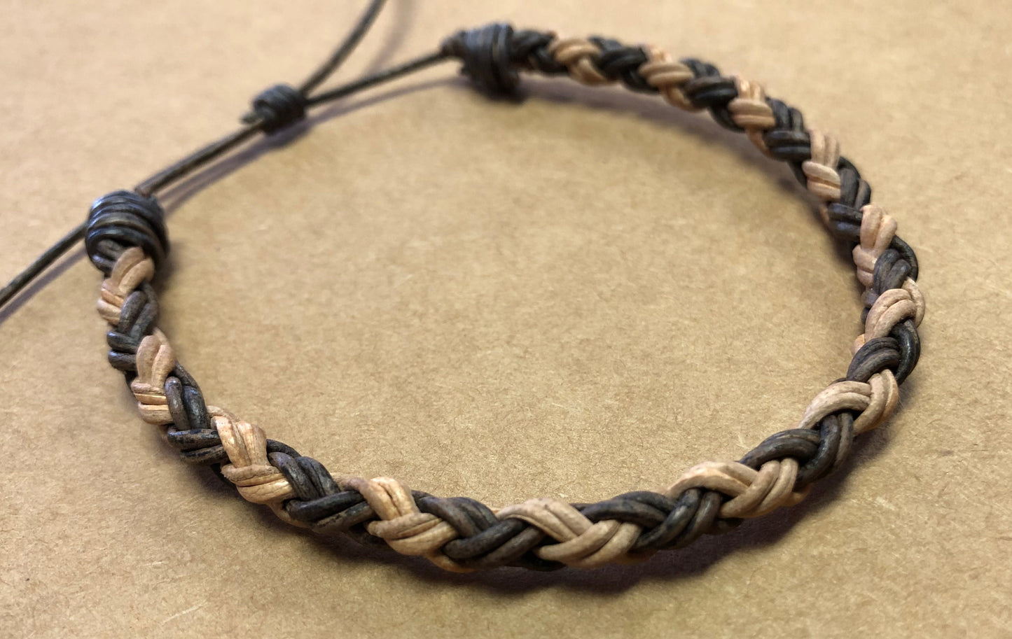 Round 4-Strand Braided Adjustable Bracelet